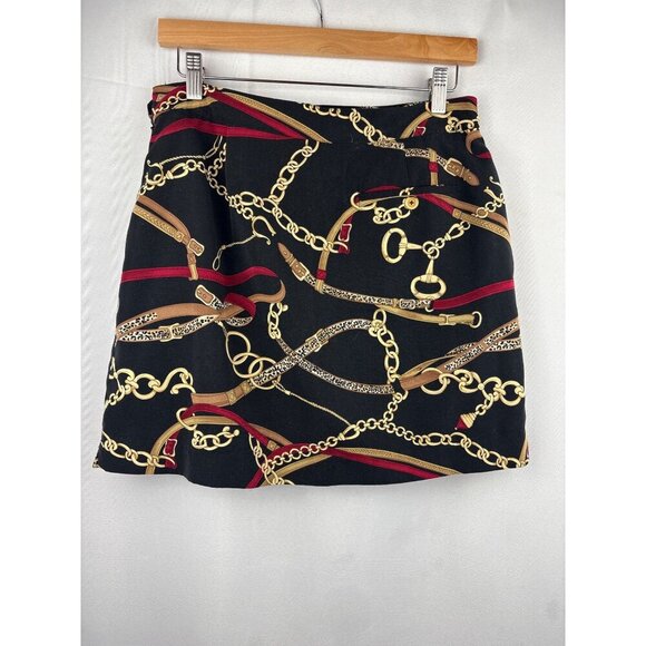 Women’s EP Pro Size 6 Black Skort with Chain Pattern - Picture 2 of 4